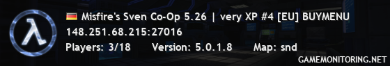 Misfire's Sven Co-Op 5.26 | very XP #4 [EU] BUYMENU