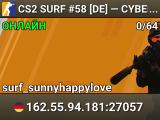 CS2 SURF #58 [DE] — CYBERSHOKE.NET (TIER 1-2 - EASY)