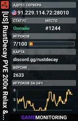 [US] RustDecay PVE 200x Relax & Build - No Kill  No Raid