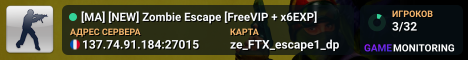 [MA] [NEW] Zombie Escape [FreeVIP + x6EXP]