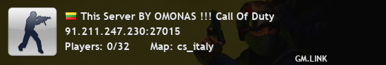 This Server BY OMONAS !!! Call Of Duty