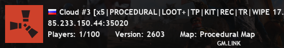 Cloud #3 [x5|PROCEDURAL|LOOT+|TP|KIT|REC|TR|WIPE 17.10]