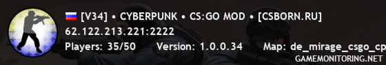 [V34] • CYBERPUNK • CS:GO MOD • [CSBORN.RU]