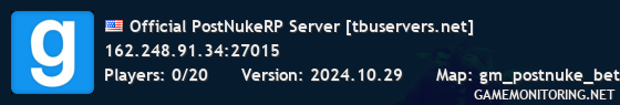 Official PostNukeRP Server [tbuservers.net]