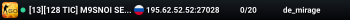 [13][128 TIC] M9SNOI SERVER CS:GO | DM | !knife !ws !gloves