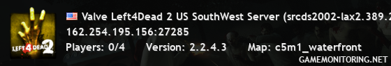 Valve Left4Dead 2 US SouthWest Server (srcds2002-lax2.389.271)