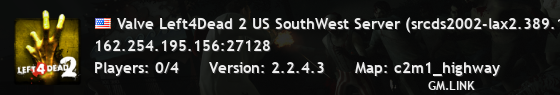 Valve Left4Dead 2 US SouthWest Server (srcds2002-lax2.389.114)