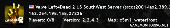 Valve Left4Dead 2 US SouthWest Server (srcds2001-lax2.389.212)