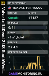 Valve Left4Dead 2 US SouthWest Server (srcds2001-lax2.389.220)