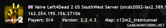 Valve Left4Dead 2 US SouthWest Server (srcds2002-lax2.389.92)