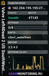 Valve Left4Dead 2 US SouthWest Server (srcds2001-lax2.389.68)