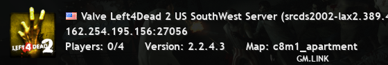 Valve Left4Dead 2 US SouthWest Server (srcds2002-lax2.389.42)