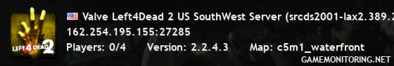 Valve Left4Dead 2 US SouthWest Server (srcds2001-lax2.389.271)