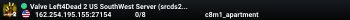 Valve Left4Dead 2 US SouthWest Server (srcds2001-lax2.389.140)