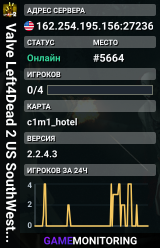 Valve Left4Dead 2 US SouthWest Server (srcds2002-lax2.389.222)