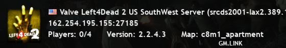 Valve Left4Dead 2 US SouthWest Server (srcds2001-lax2.389.171)