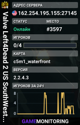 Valve Left4Dead 2 US SouthWest Server (srcds2001-lax2.389.131)