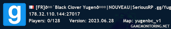[FR]🔴Black Clover Yugen🍀|NOUVEAU|SeriousRP .gg/YugenBC