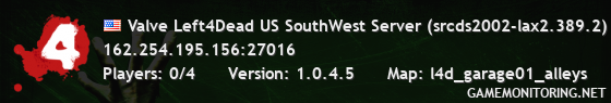 Valve Left4Dead US SouthWest Server (srcds2002-lax2.389.2)