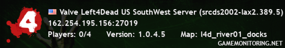 Valve Left4Dead US SouthWest Server (srcds2002-lax2.389.5)