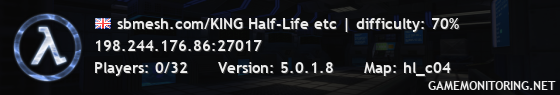sbmesh.com/KING Half-Life etc | difficulty: 71% sbmesh.com/KING Half-Life etc | difficulty: 71%