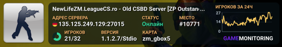 NewLifeZM.LeagueCS.ro - Old CSBD Server [ZP Outstanding]