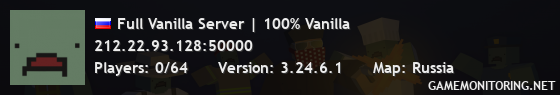 Full Vanilla Server | 100% Vanilla