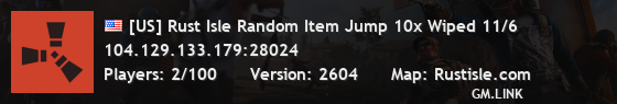 [US] Rust Isle Random Item Jump 10x Wiped 11/6