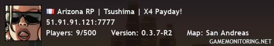 Arizona RP | Tsushima | X4 Payday!