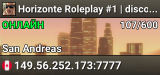 Horizonte Roleplay #1 | discord.gg/hzrp