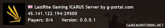 LastRite Gaming ICARUS Server by g-portal.com