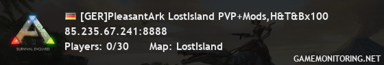 [GER]PleasantArk LostIsland PVP+Mods,H&T&Bx100