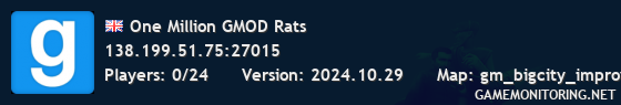 One Million GMOD Rats