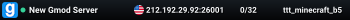 New Gmod Server