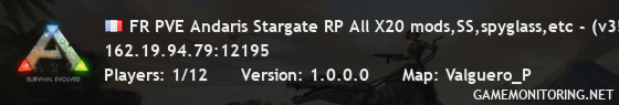 FR PVE Andaris Stargate RP All X20 mods,SS,spyglass,etc - (v358