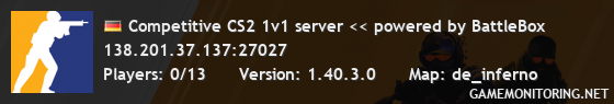 Competitive CS2 1v1 server << powered by BattleBox