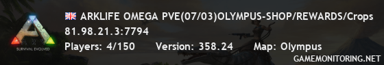 ARKLIFE OMEGA PVE(07/03)OLYMPUS-SHOP/REWARDS/Crops