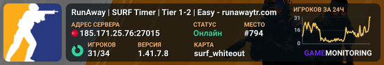 RunAway | SURF Timer | Tier 1-2 | Easy - runawaytr.com