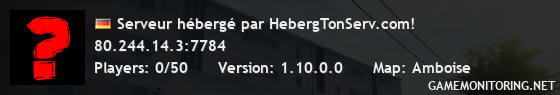 Serveur hébergé par HebergTonServ.com!