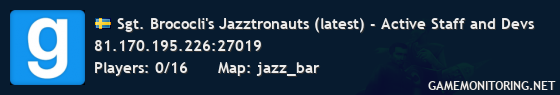 Sgt. Brococli's Jazztronauts (latest) - Active Staff and Devs