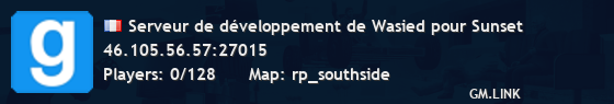 Serveur de développement de Wasied pour Sunset