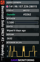 Bestrust Solo ONLY #2 - Weekly | NEXT FULLWIPE in 23 hours 15.0