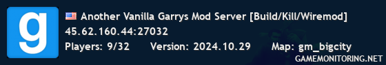 Another Vanilla Garrys Mod Server [Build/Kill/Wiremod]
