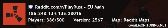 Reddit.com/r/PlayRust - EU Main