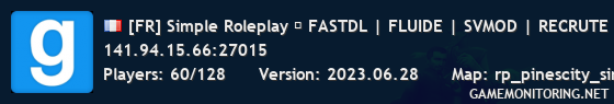 [FR] Simple Roleplay ⚡ FASTDL | FLUIDE | SVMOD | RECRUTE