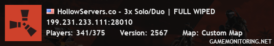 HollowServers.co - 3x Solo/Duo | FULL WIPED