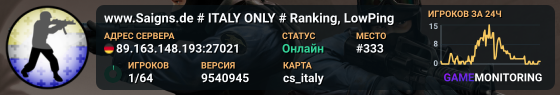 www.Saigns.de # ITALY ONLY # Ranking, LowPing