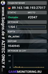 www.Saigns.de # AZTEC ONLY # Ranking, LowPing