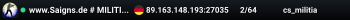 www.Saigns.de # MILITIA ONLY # Ranking, LowPing