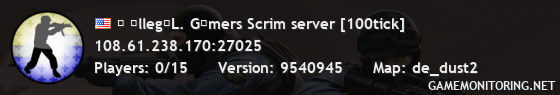 ╠ ɪllegʌL. Gʌmers Scrim server [100tick]